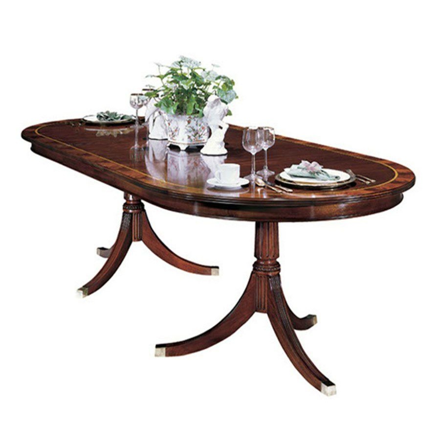 Tables * | Scully & Scully Mahogany Oval Dining Table