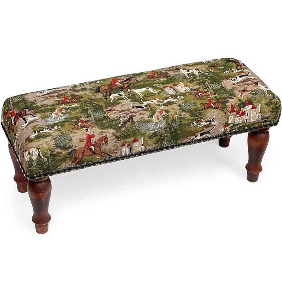 Furniture * | Scully & Scully Horses & Hounds Tapestry Stool