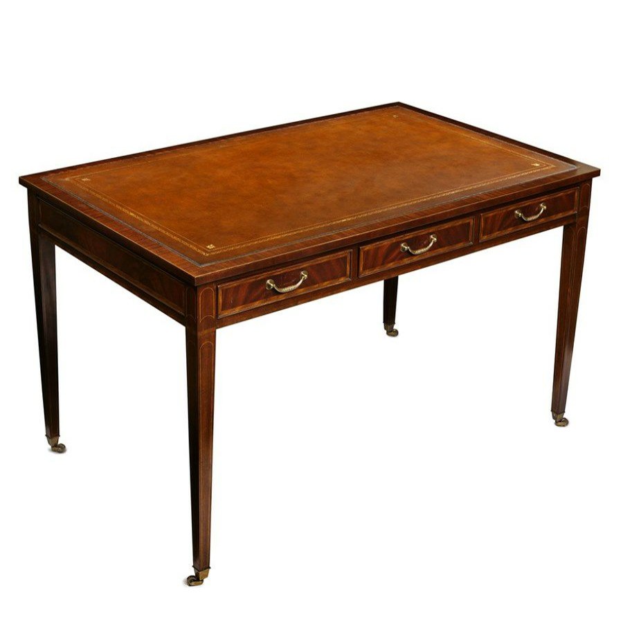 Furniture * | Scully & Scully Crotch Mahogany Writing Desk