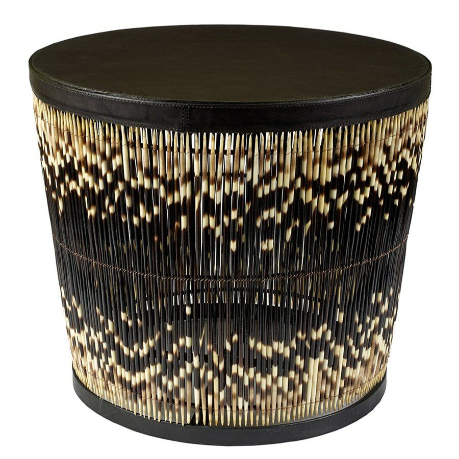 Tables * | Scully & Scully Porcupine Quill Side Table