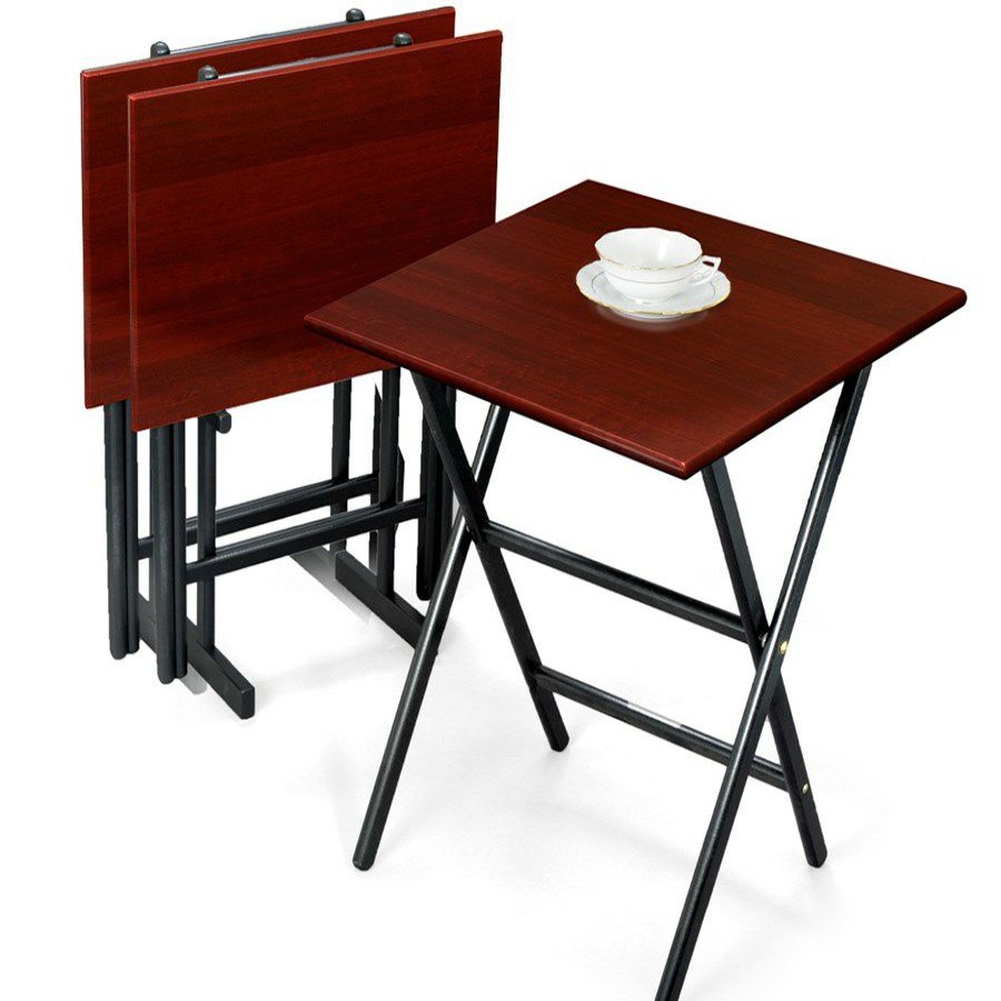 Furniture * | Scully & Scully Mahogany Snack Tables