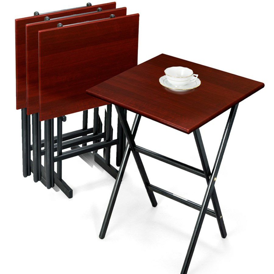 Furniture * | Scully & Scully Mahogany Snack Tables