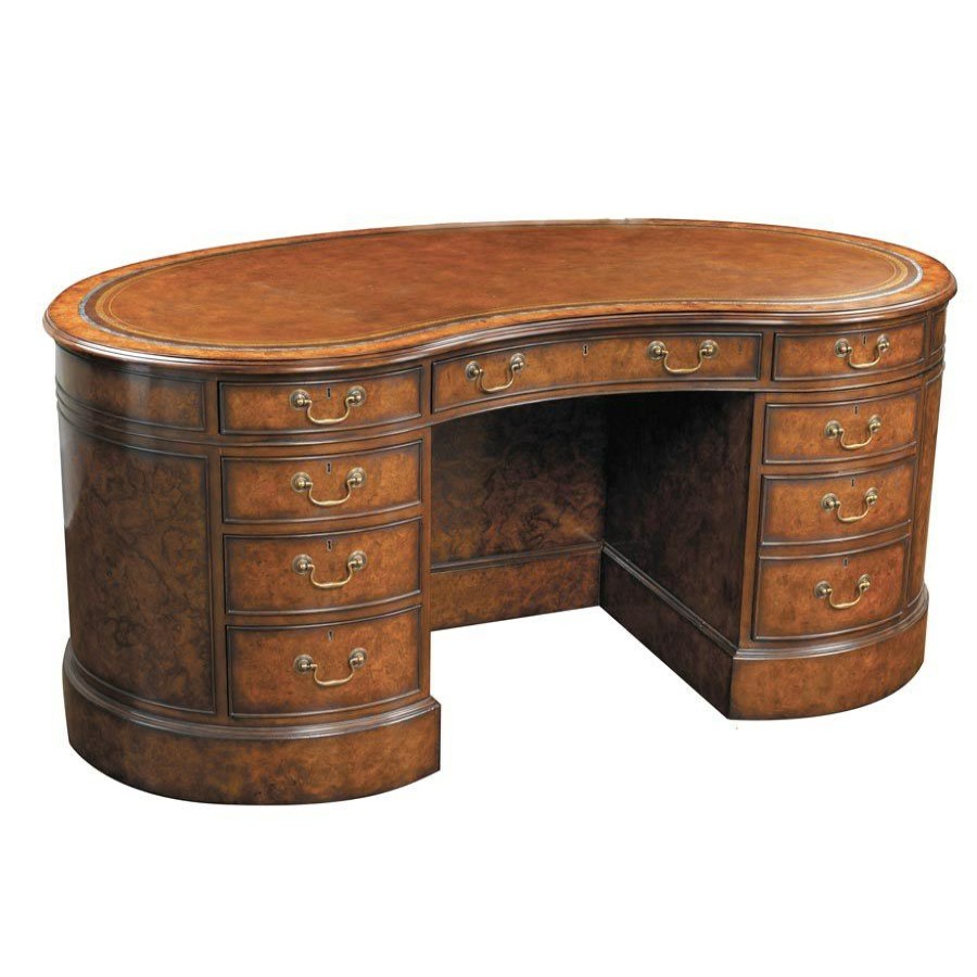 Furniture * | Scully & Scully Nelson Walnut Kidney Desk