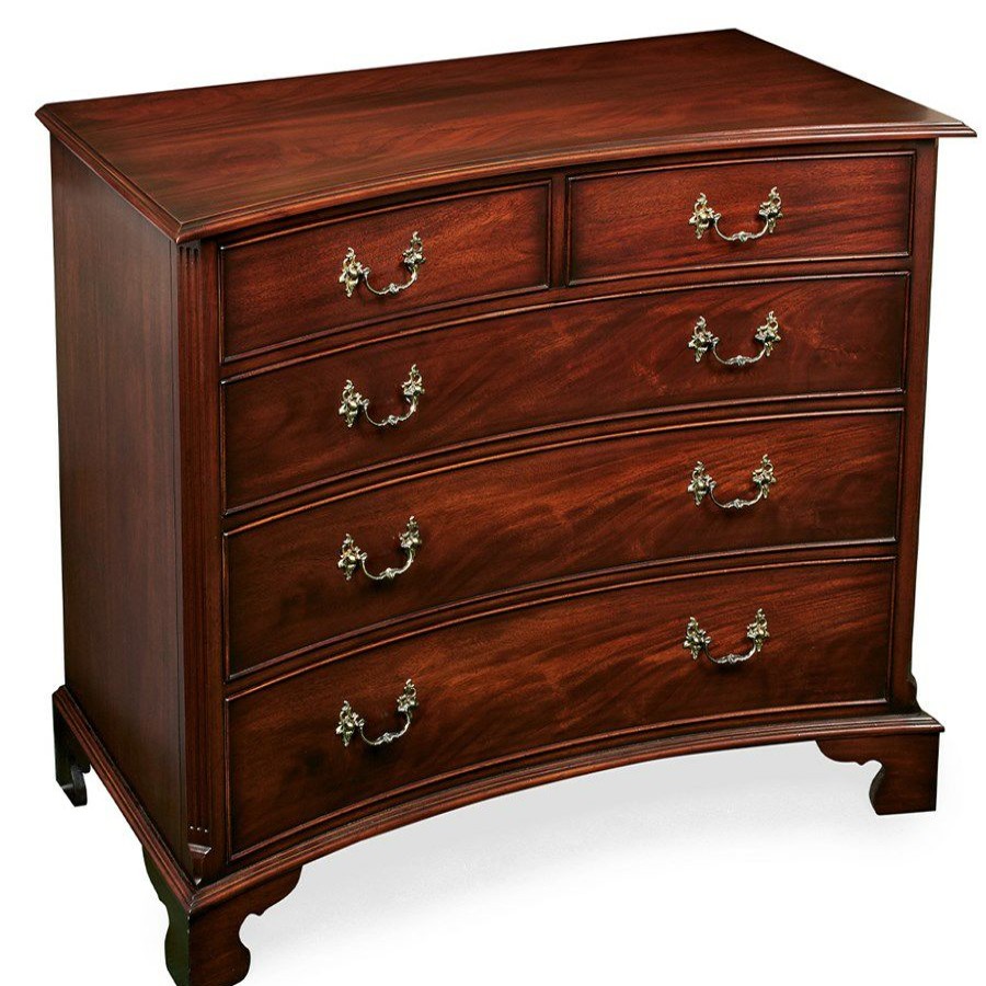 Furniture * | Scully & Scully Mahogany Concave Chest