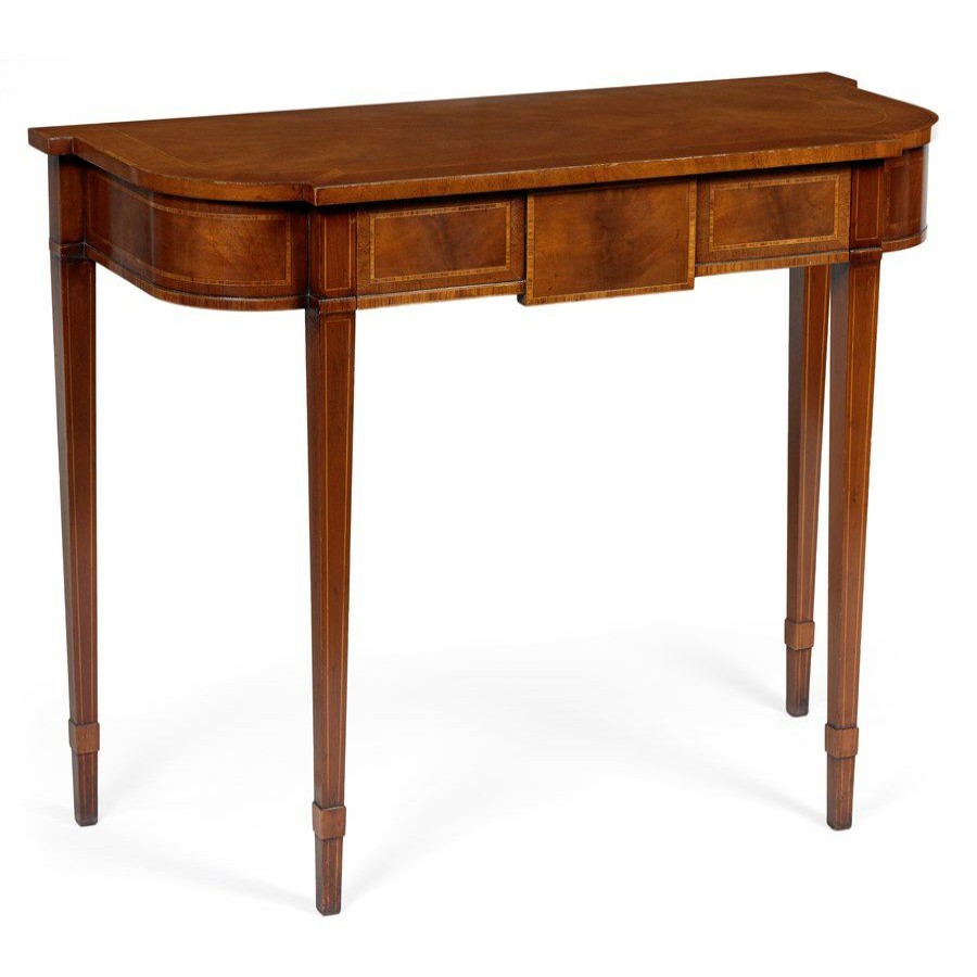 Tables * | Scully & Scully Mahogany D-End Console Table