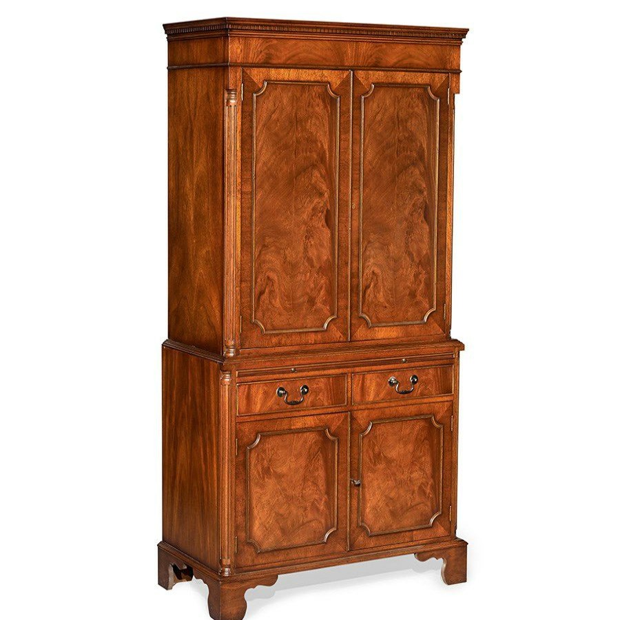 Furniture * | Scully & Scully Mahogany Wine Bar Cabinet