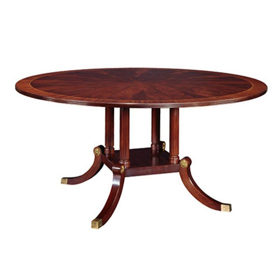 Tables * | Scully & Scully Mahogany Round Dining Table