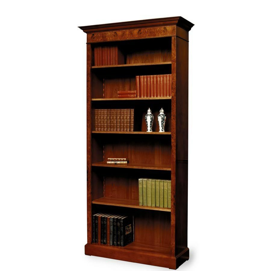 Furniture * | Scully & Scully Tall Yew Bookcase With Inlay