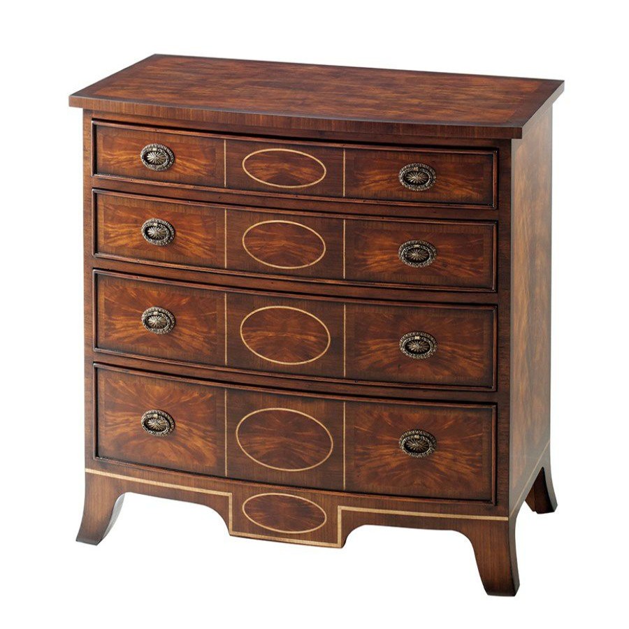 Furniture * | Scully & Scully Regency Mahogany Bedroom Nightstand