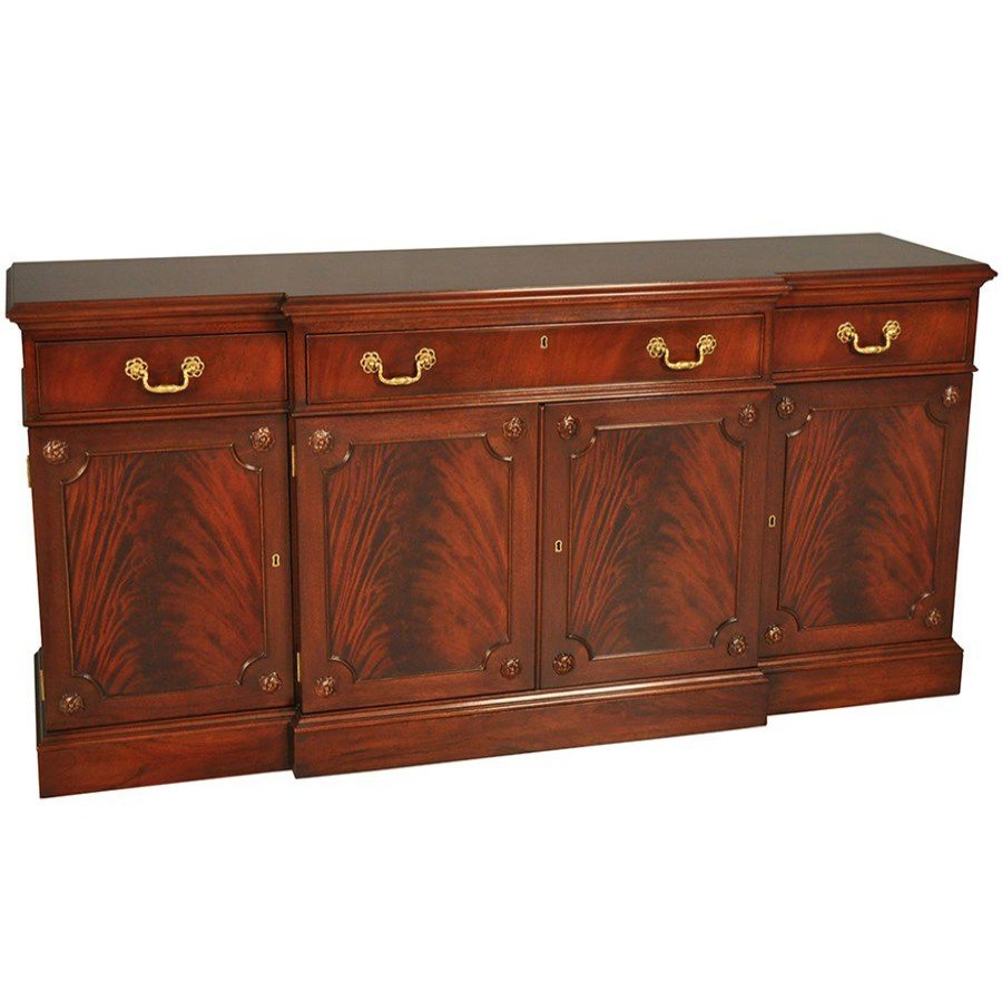 Furniture * | Scully & Scully Mahogany Breakfront Buffet