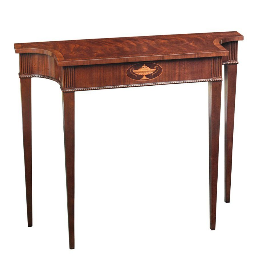 Tables * | Scully & Scully Swirl Mahogany Console Table