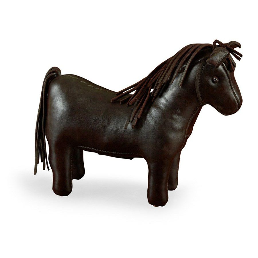 Furniture * | Scully & Scully Leather Horse Footstools