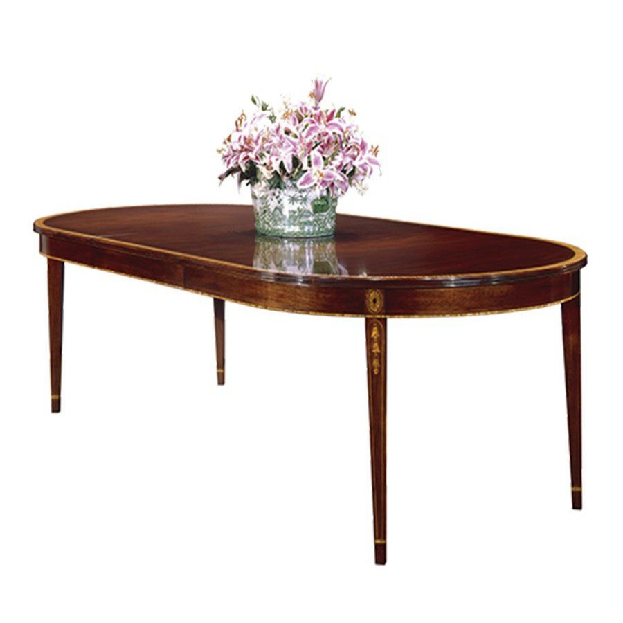 Tables * | Scully & Scully Cathedral Mahogany Dining Table