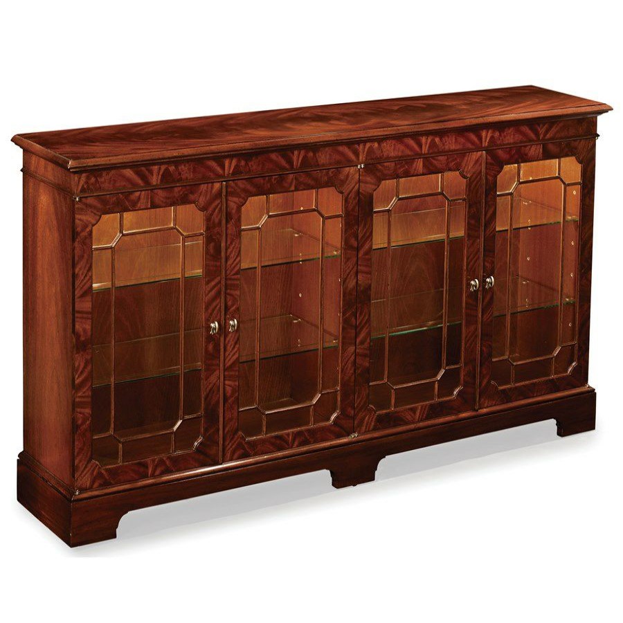 Furniture * | Scully & Scully Mahogany Display Cabinet With Touch Dimmer Lighting