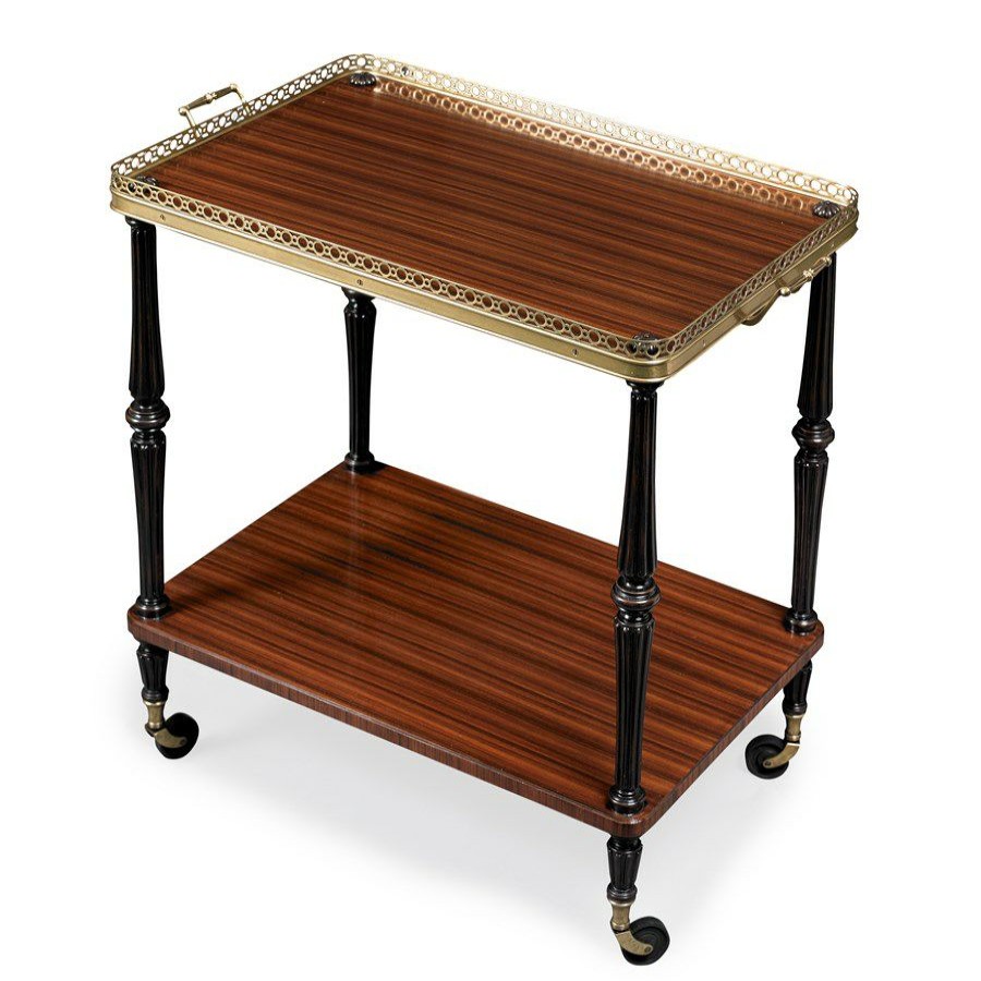 Furniture * | Scully & Scully Rosewood Tea / Bar Trolley