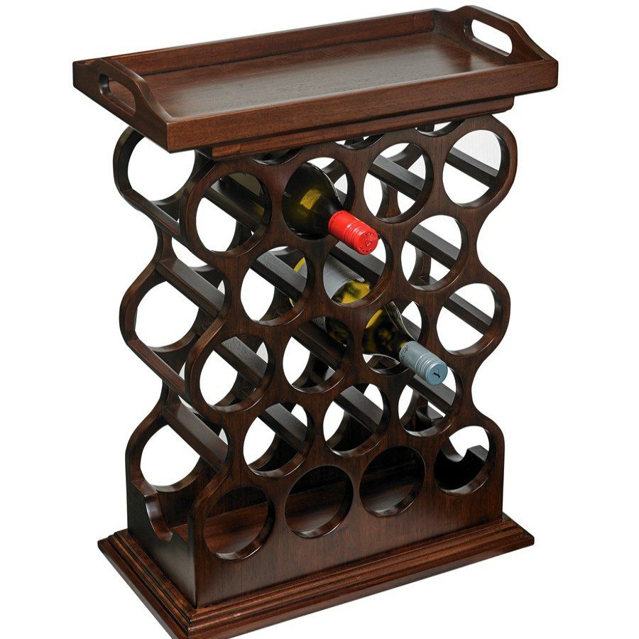 Furniture * | Scully & Scully Mahogany Wine Rack