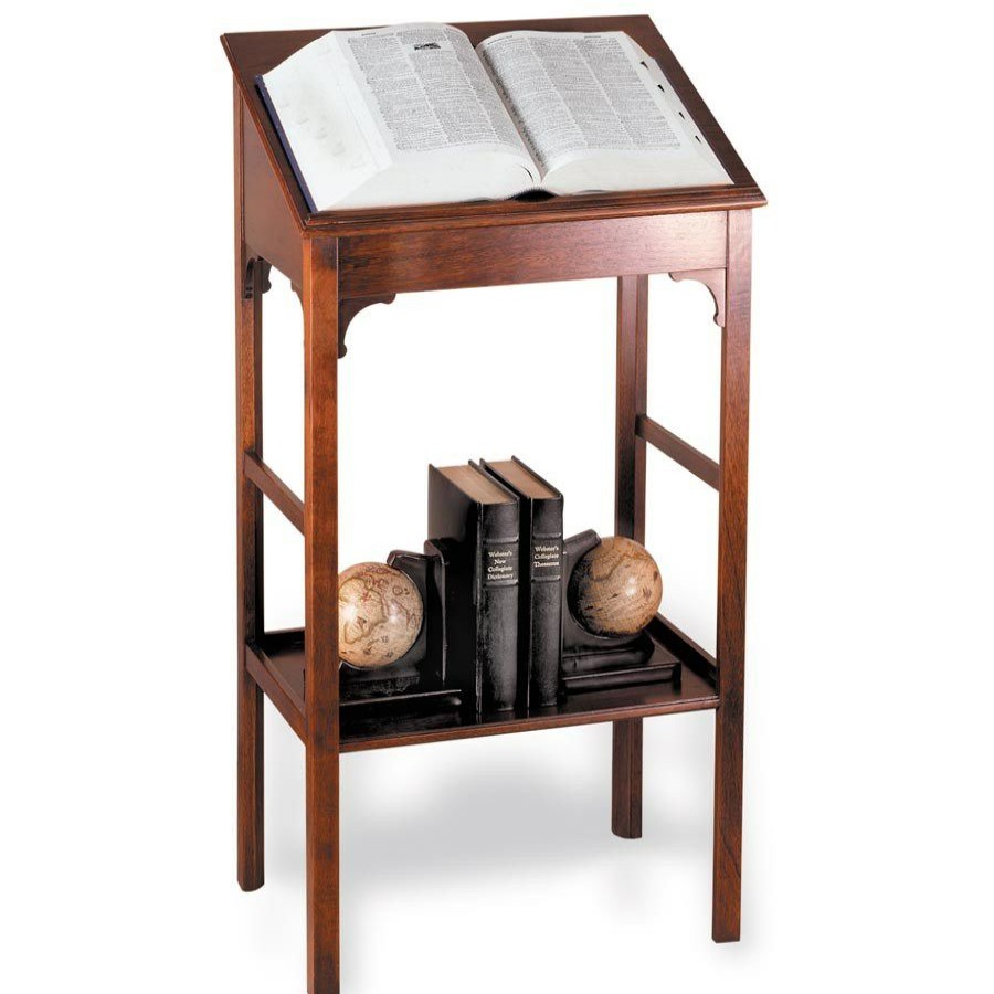 Furniture * | Scully & Scully Mahogany Dictionary Stand