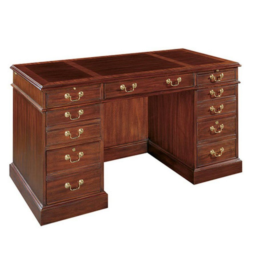 Furniture * | Scully & Scully Mahogany Executive Desk