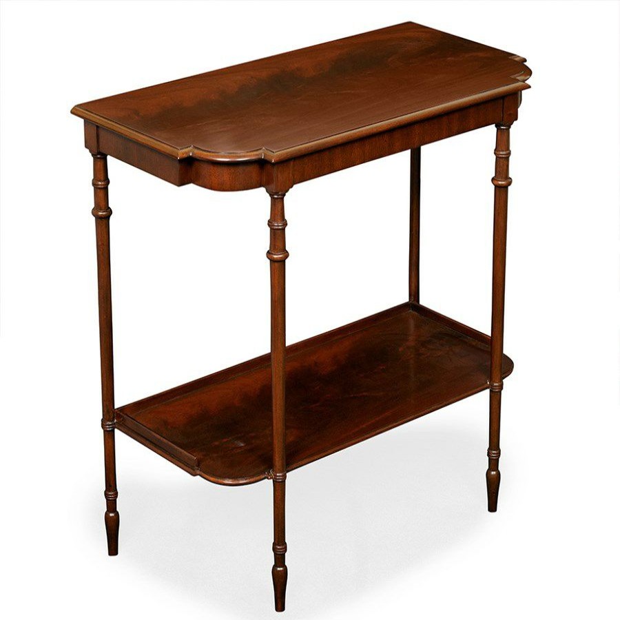 Tables * | Scully & Scully Two-Tier Mahogany Console Table