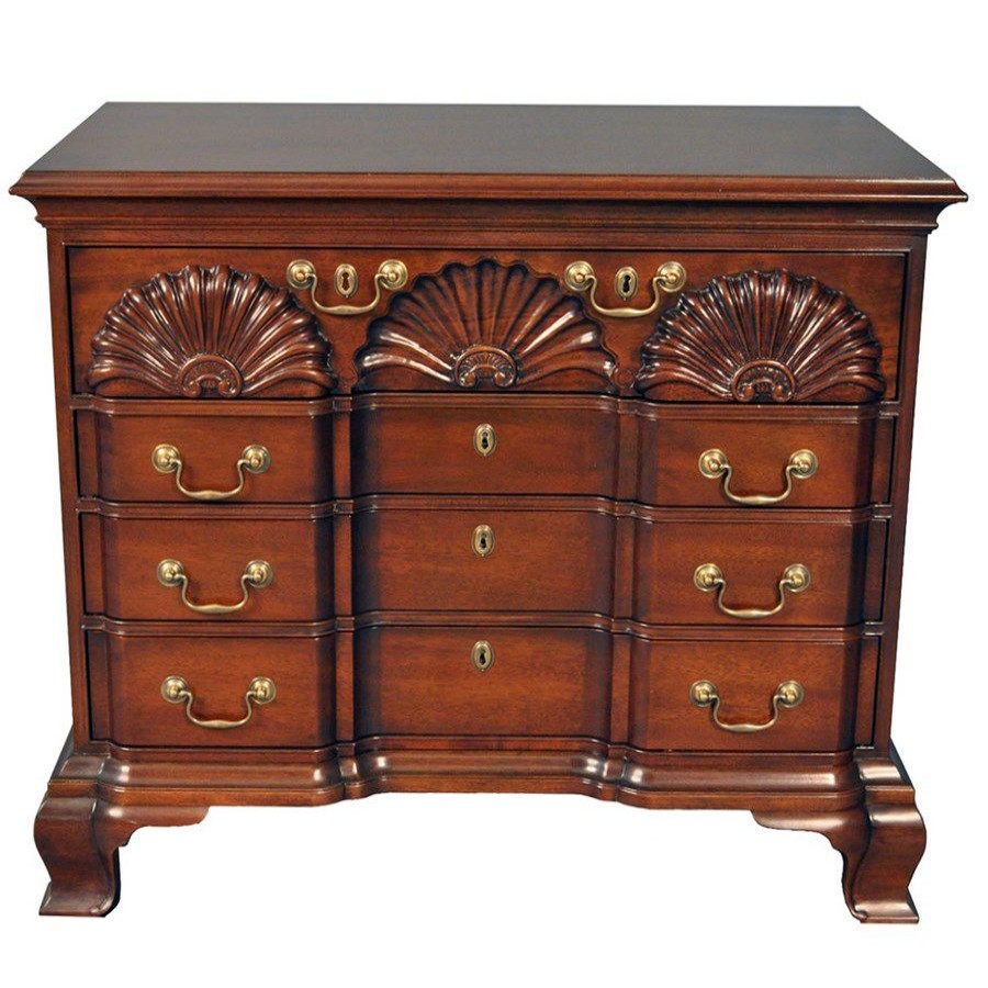 Furniture * | Scully & Scully Mahogany Block Front Chest