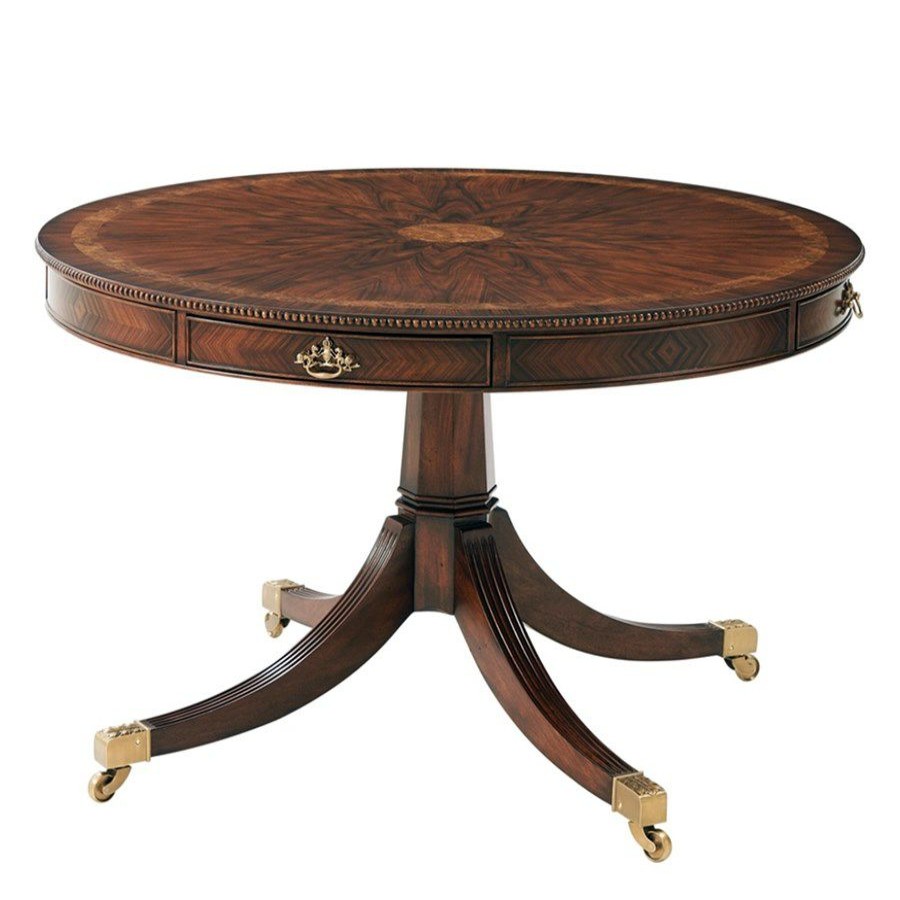 Tables * | Scully & Scully Rosewood Circular Dining Table