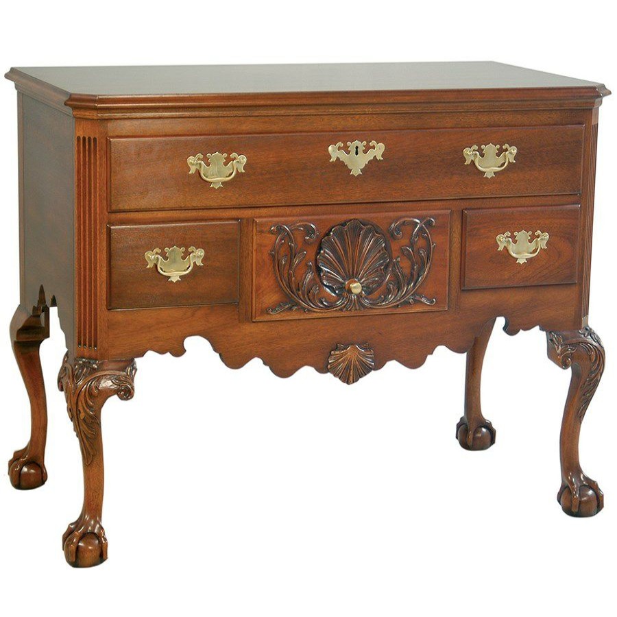 Furniture * | Scully & Scully Mahogany Shell Lowboy