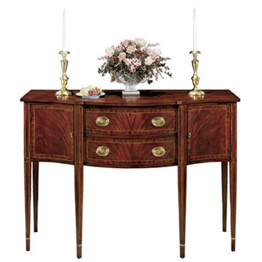 Furniture * | Scully & Scully Mahogany Ribbon Stripe Sideboard