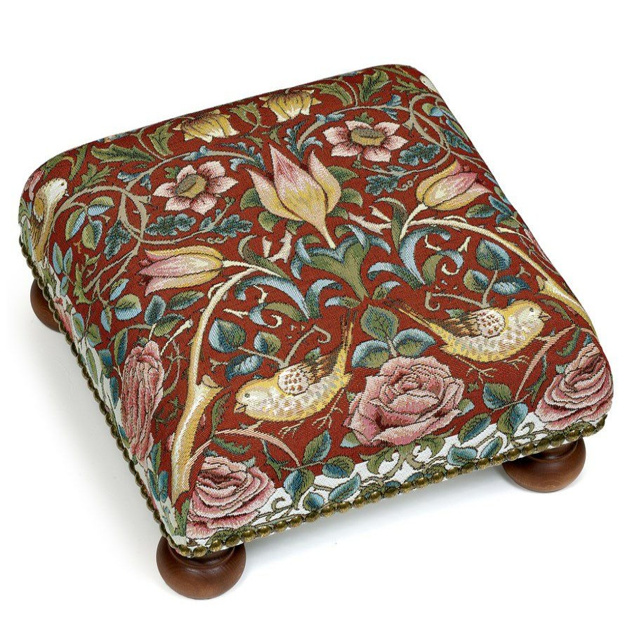 Furniture * | Scully & Scully Roses & Birds Footstools