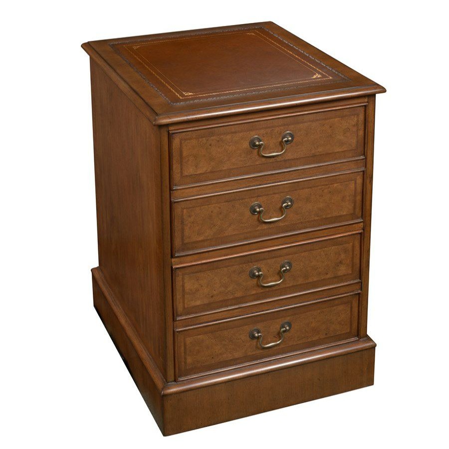 Furniture * | Scully & Scully Burl Walnut File Cabinet