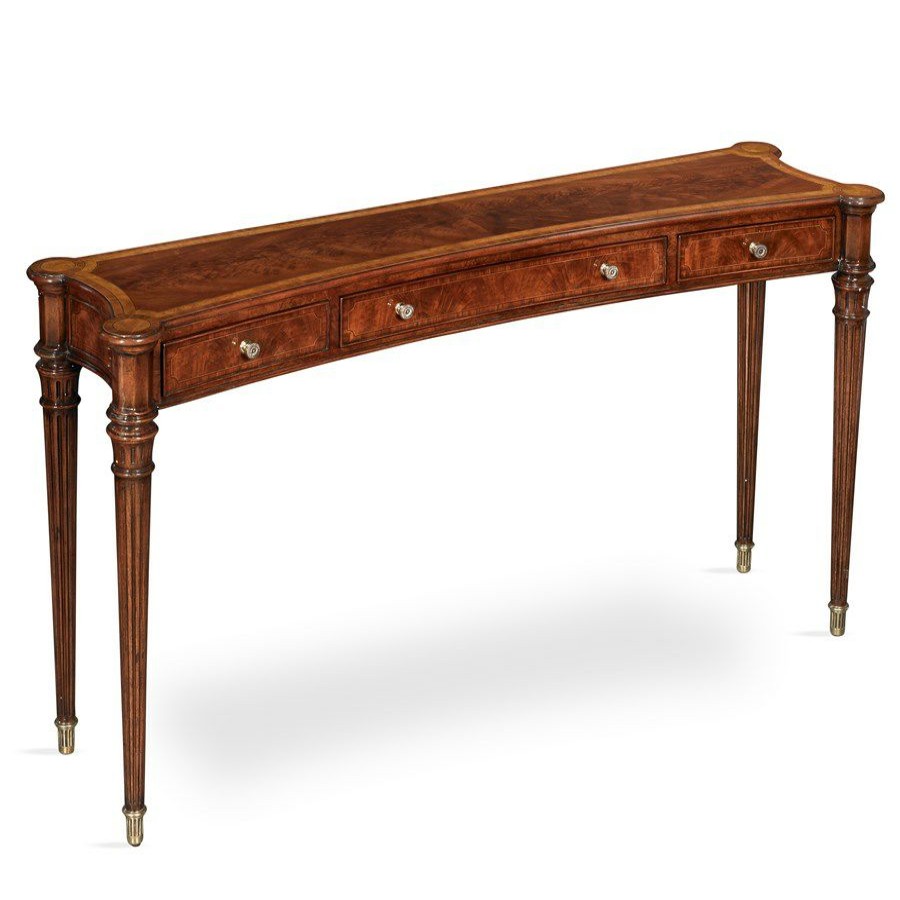 Tables * | Scully & Scully Walnut And Yew Console Table