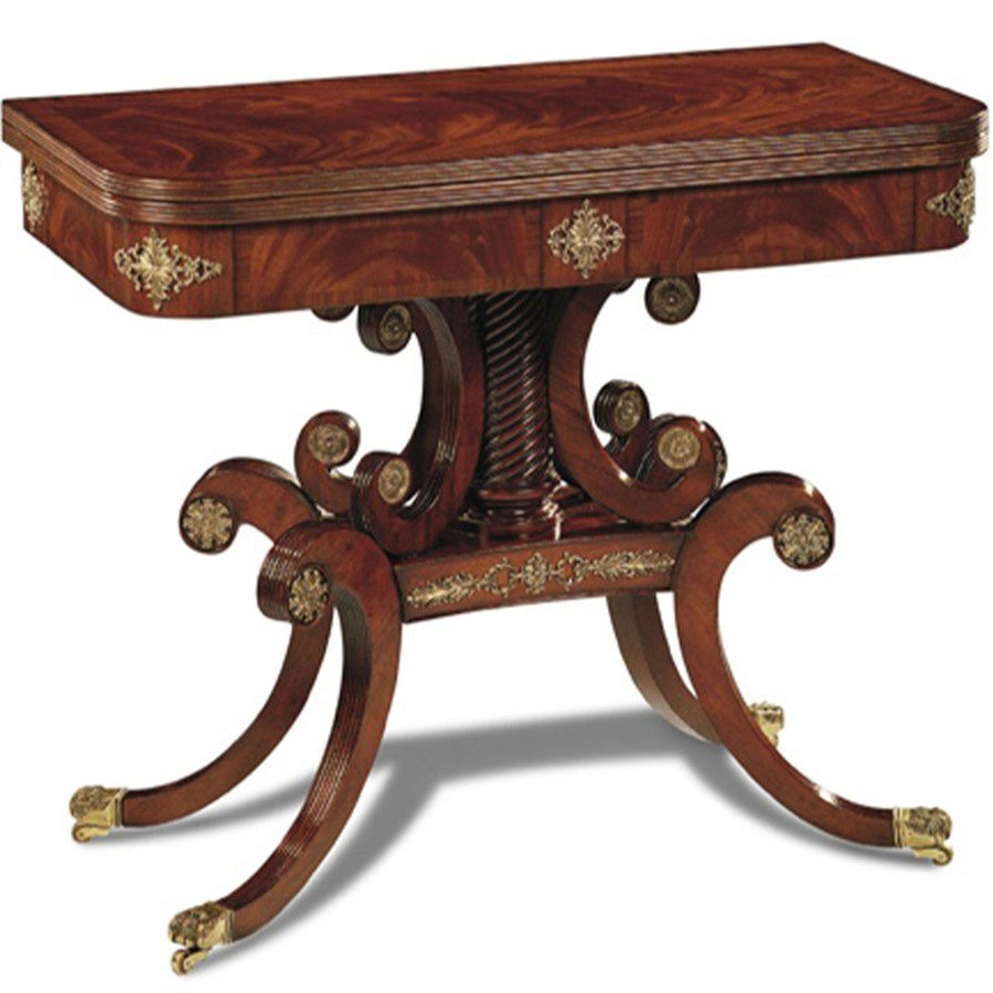 Tables * | Scully & Scully Folding Mahogany Card Table