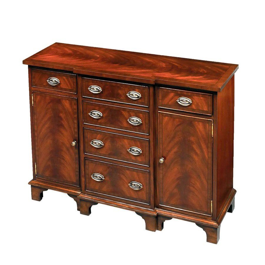 Furniture * | Scully & Scully Mahogany Breakfront Server