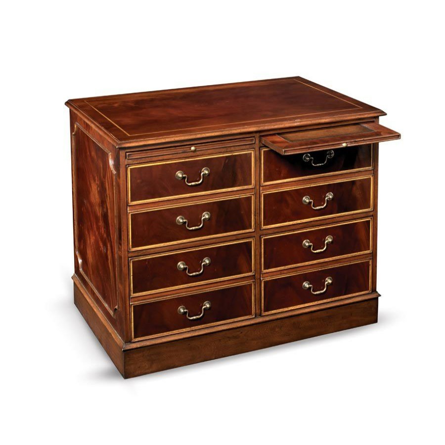 Furniture * | Scully & Scully Mahogany Double File Cabinet