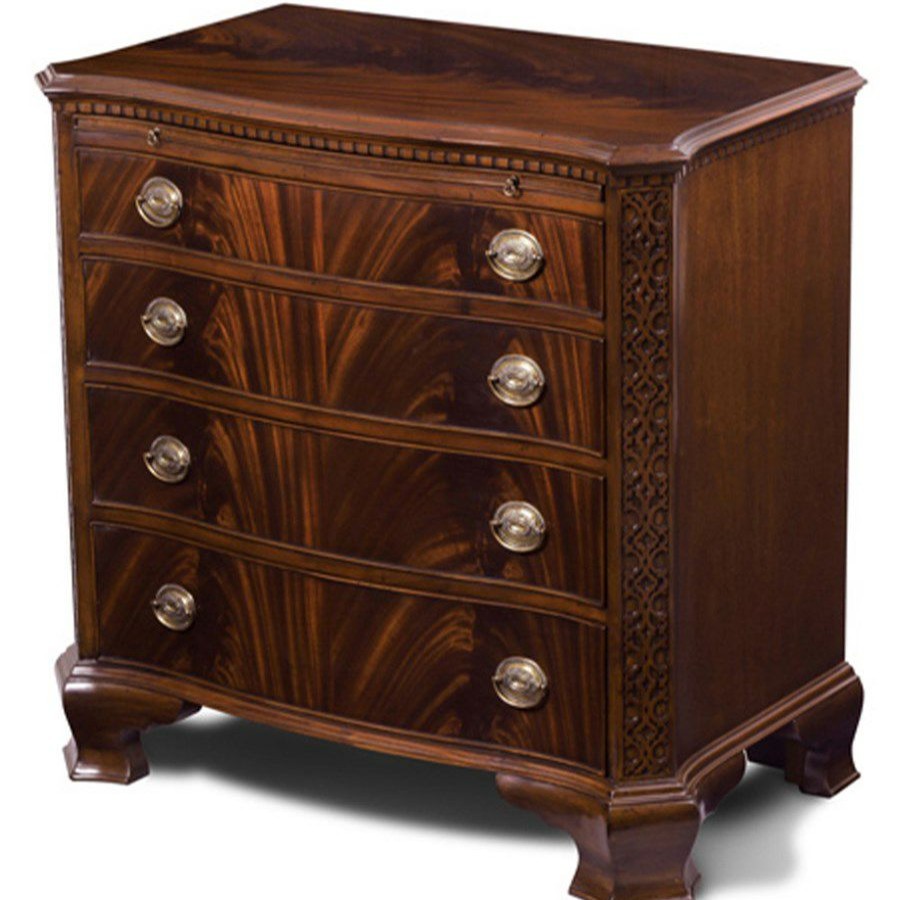 Furniture * | Scully & Scully Mahogany Chest With Brass Handles