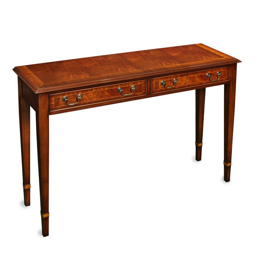 Tables * | Scully & Scully Mahogany Side Table With Two Drawers