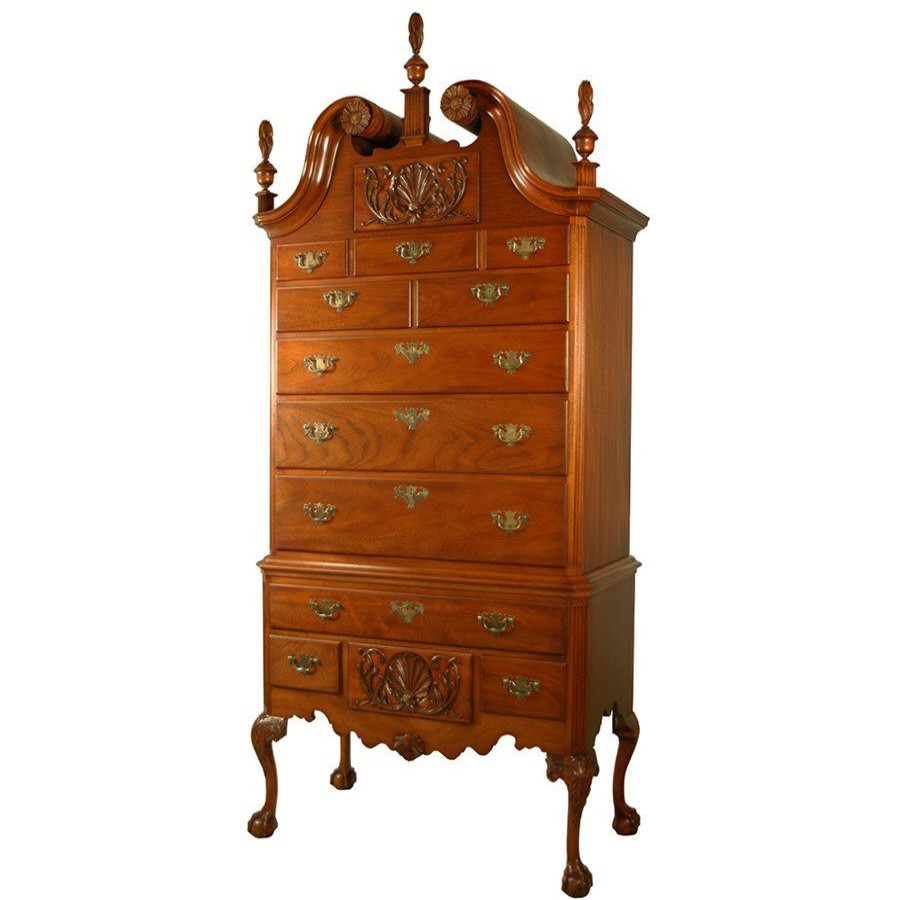 Furniture * | Scully & Scully Mahogany Shell Highboy