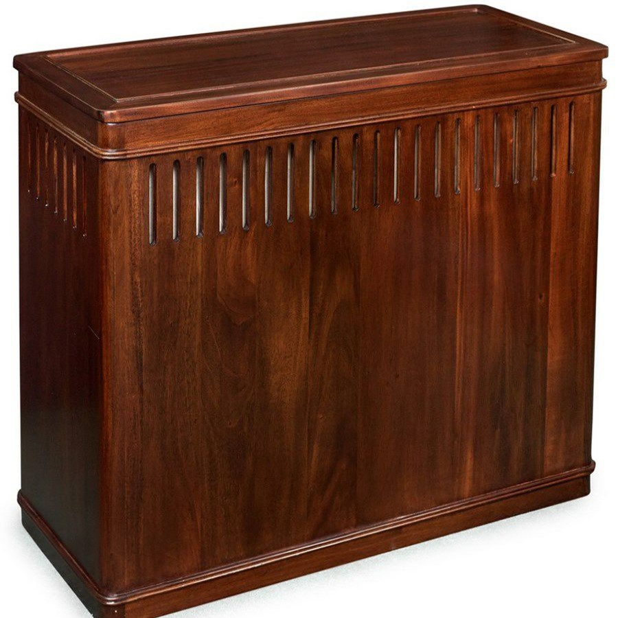 Furniture * | Scully & Scully Deluxe Mahogany Hamper