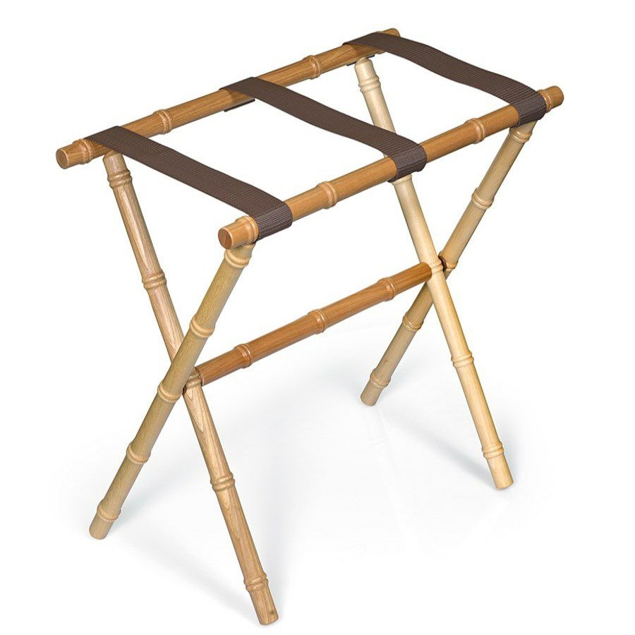 Furniture * | Scully & Scully Bamboo Luggage Racks