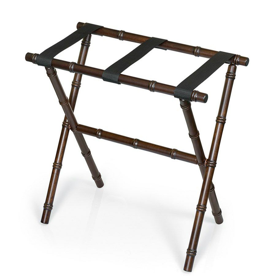 Furniture * | Scully & Scully Bamboo Luggage Racks