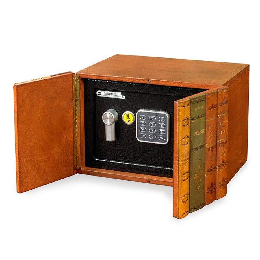 Furniture * | Scully & Scully Leather Books Safe