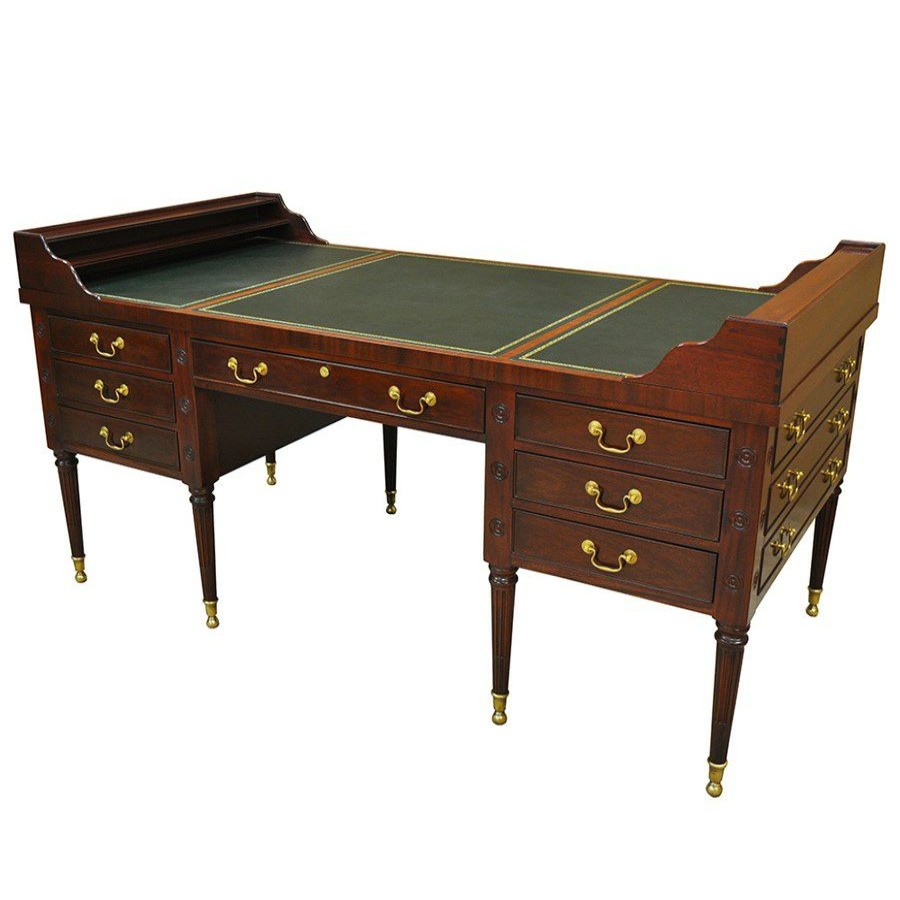 Furniture * | Scully & Scully Mahogany Presidential George Washington Desk