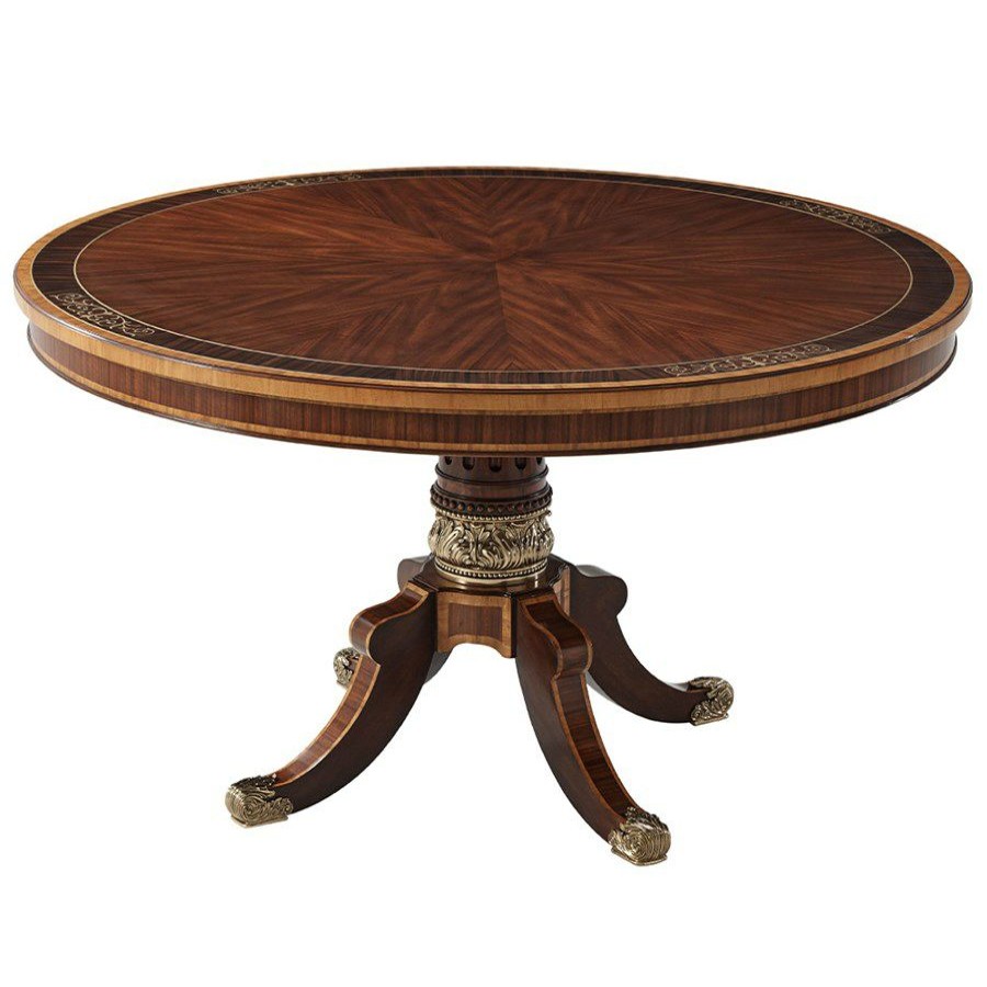 Tables * | Scully & Scully Mahogany Trenton Dining Table