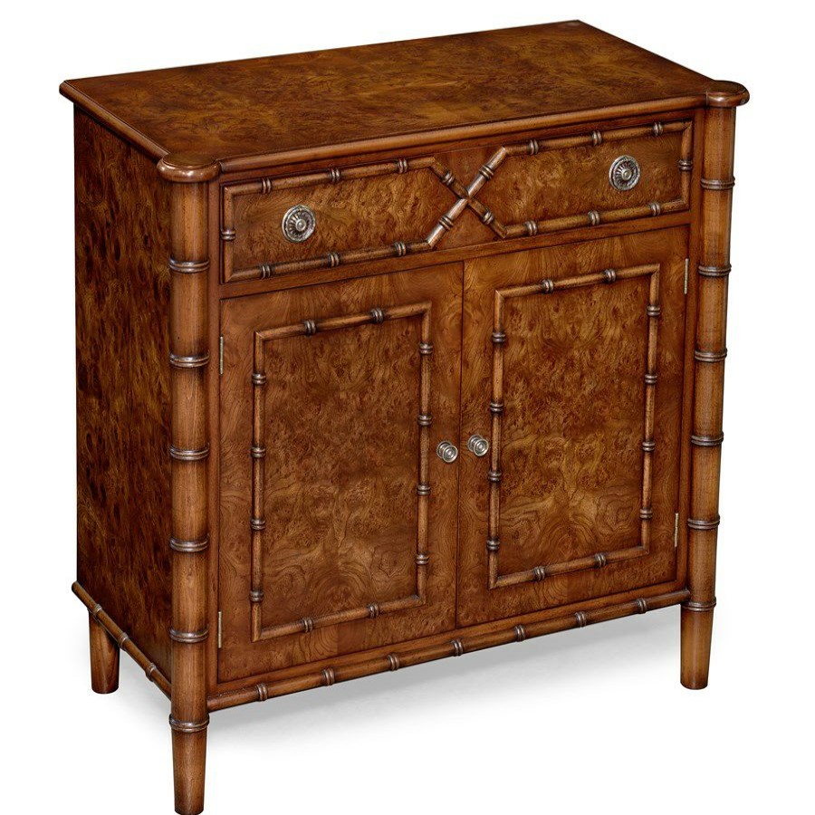 Furniture * | Scully & Scully Burr Elm Two-Door Cabinet