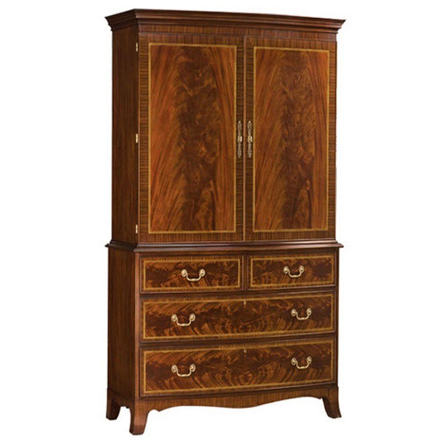 Furniture * | Scully & Scully Mahogany Large Armoire