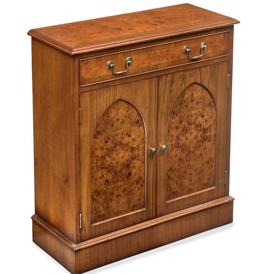 Furniture * | Scully & Scully Burr Walnut Gothic Cupboards