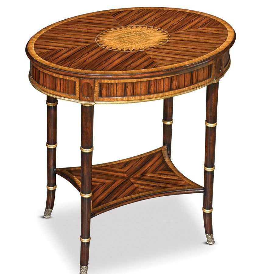 Tables * | Scully & Scully Rosewood Oval Side Table