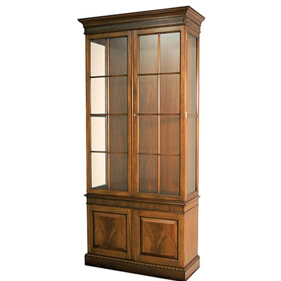 Furniture * | Scully & Scully Mahogany Egg & Dart Display Cabinet