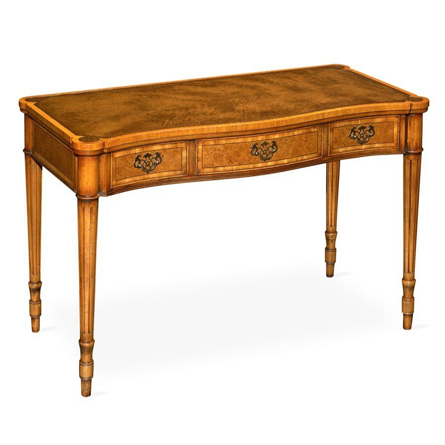 Furniture * | Scully & Scully Serpentine Three-Drawer Writing Table