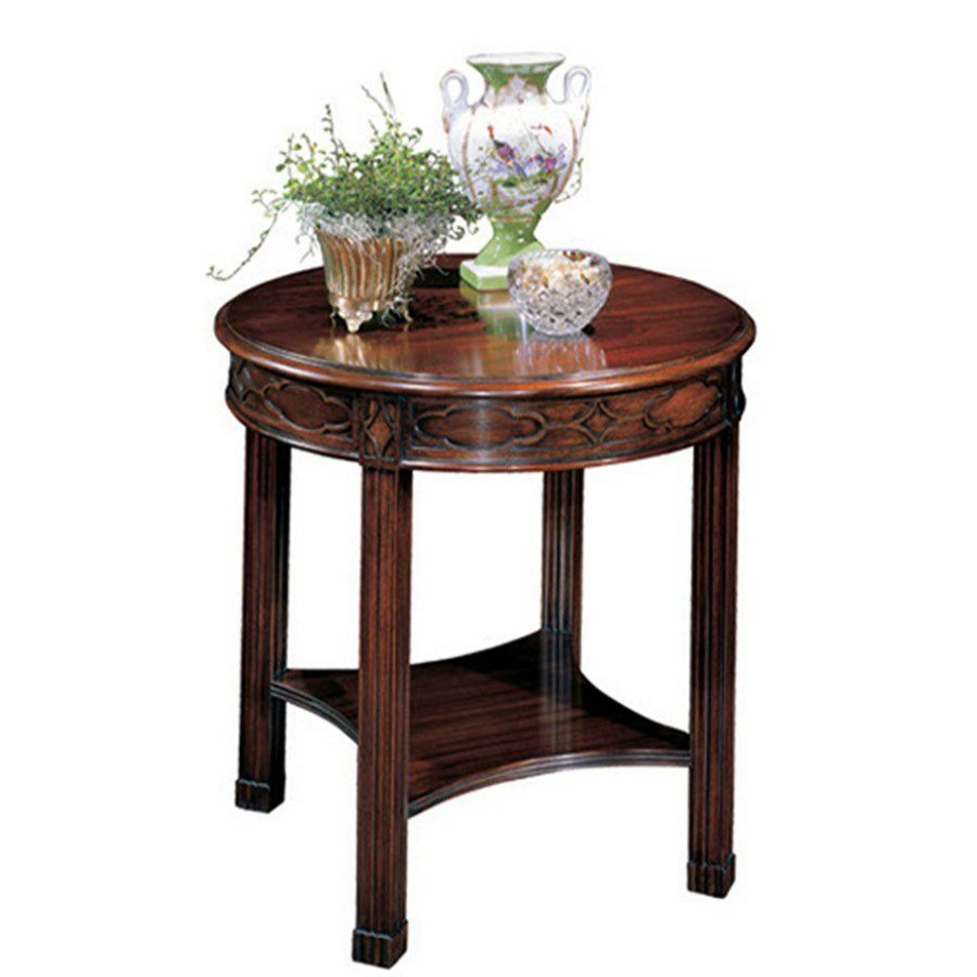 Tables * | Scully & Scully Mahogany Round End Table