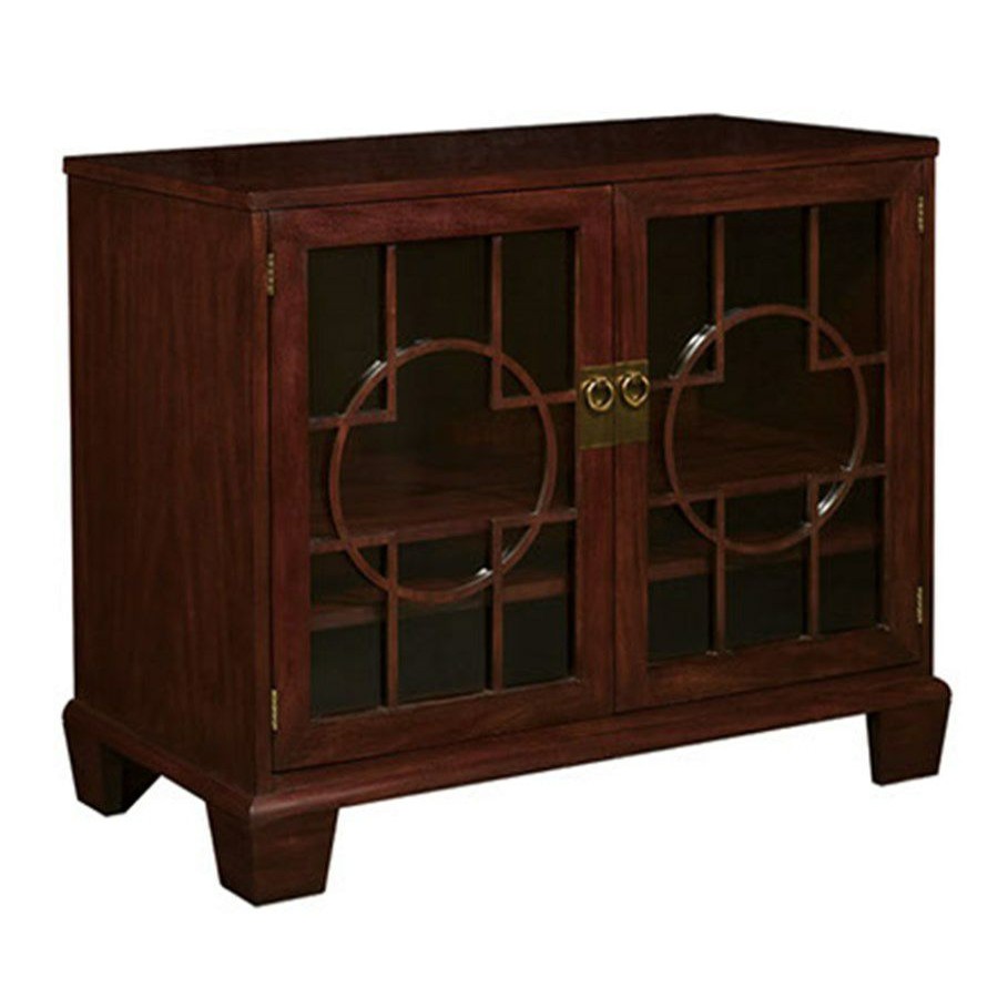 Furniture * | Scully & Scully Mahogany Flat Panel Tv Credenza